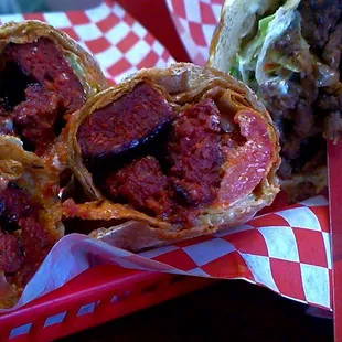 OMG Double Damn Sojuk great heat on Markook bread  Sauté Onions N Maters WOWS delicious  Love