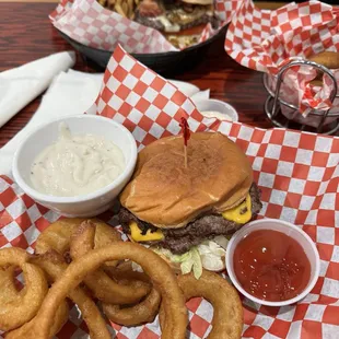 Double and spicy burger