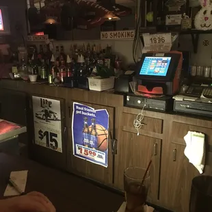 a man sitting at the bar