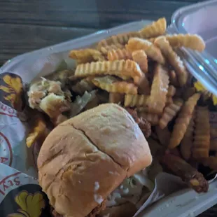 There country chicken is really good and the chicken sandwich has so much flavor.