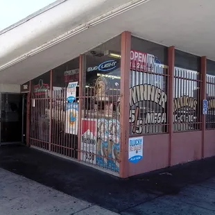  the outside of the store