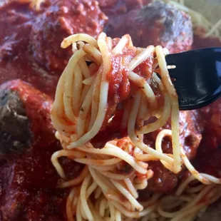 Good old fashion spaghetti meatball