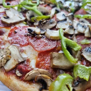 a pepperoni pizza
