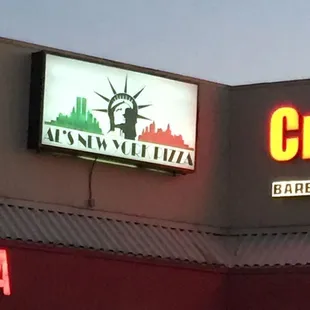 the front of the restaurant