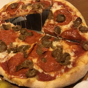 pizza, food