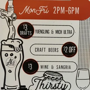 Menu as of 1/8/2022