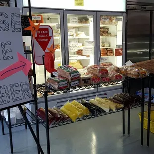 a display of food