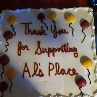 thank you for supporting all&apos;s place