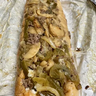 Green Pepper Steak Sub