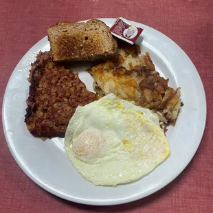 Corned Beef Hash and Eggs