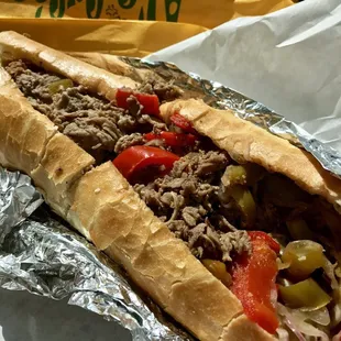 Steak Bellino (Steak and cheese with peppers &amp; onions)