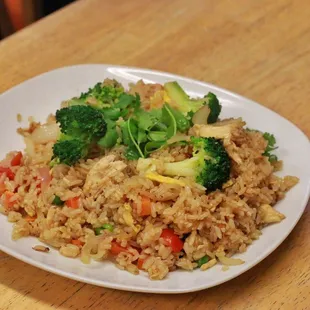 Broccoli chicken Frie rice