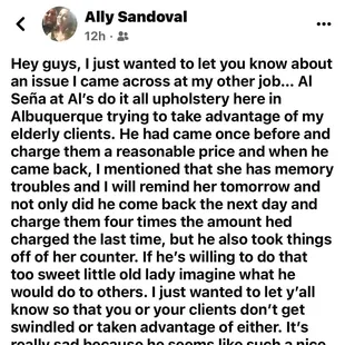 This is a client review