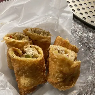 Chicken Philly Egg Roll
