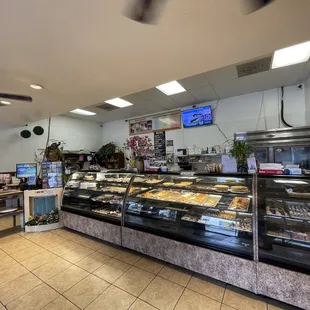 a bakery with a variety of pastries