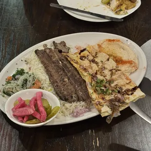 Beef Kabob Plate