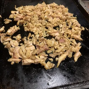 a chicken dish being cooked