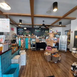the inside of a store