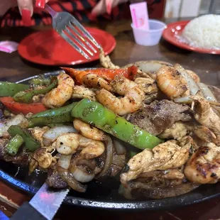 Fajita place easily feeds 2 people
