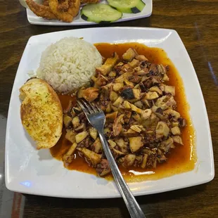 Pulpit al gusto with Nayarit sauce