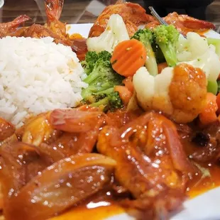 Diablo Shrimp Plate