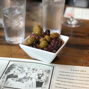 House Olives , Chili , Garlic