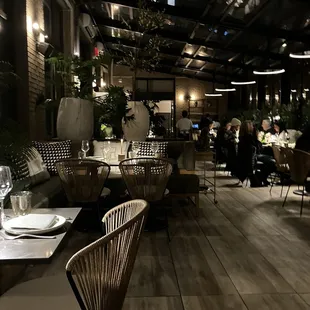 View from our corner table