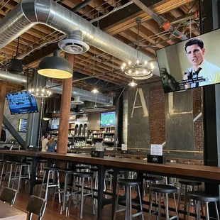 From our seat, towards the bar