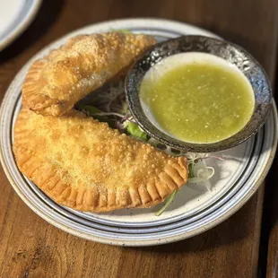 Beef Empanadas Octopus Ceviche Del Dia Salmon