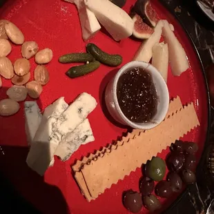 Delicious cheese plate