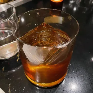 ALTERA OLD FASHIONED Makers Mark, Pasilla Pepper, Cacao Butter, Smoked Cardamom Bitters $15