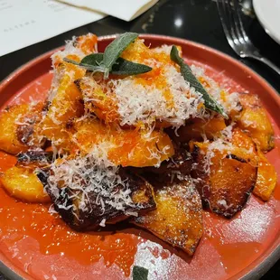 BUTTERNUT SQUASH A LA PLANCHA sage-brown butter, parmesan, lemon, chili $13