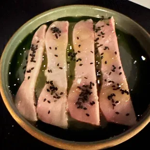 Hamachi crudo