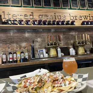 Bar area and nachos