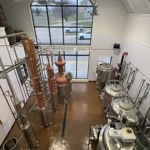 the inside of the building