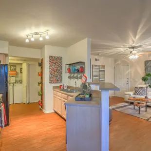 Kitchen and Living Room