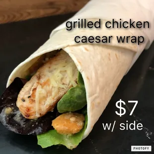 Grilled Chicken Caesar Wrap