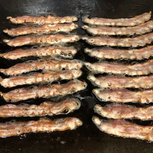 Bacon on the grill