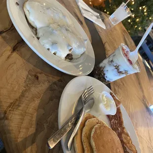 Biscuits &amp; Gravy, Breakfast Candy, Pancakes