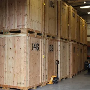 Climate controlled storage with security cameras