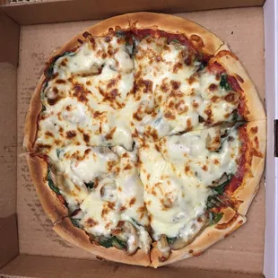 Looks and tastes delicious !  You can always count on Alterieri&apos;s for a Great Pizza !
