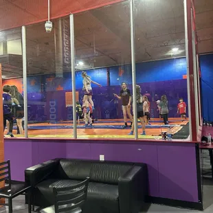 One of the jump locations inside.