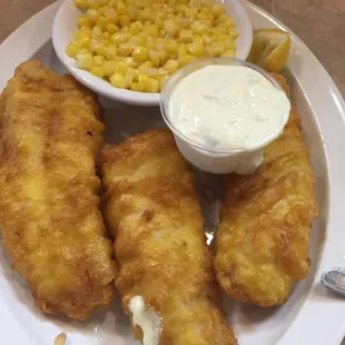 3 piece beer battered cod