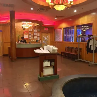 the interior of a restaurant