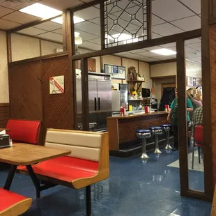 the inside of the restaurant