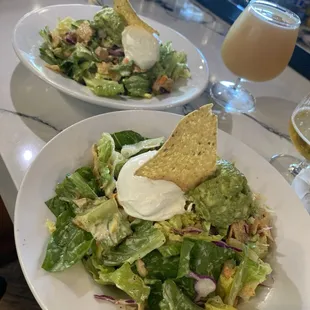 split the Taco Salad w/chicken as protein choice.