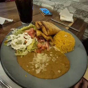 Chicken chimichanga