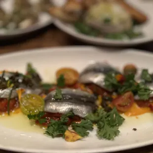 Acciughe - house cured local anchovies marinated in sicilian extra virgin olive oil:)