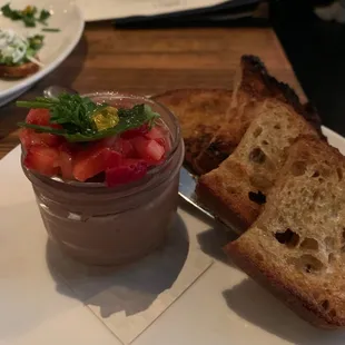 Chicken Liver Pate Bruschetta