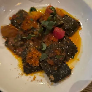 Squid Ink Ravioli